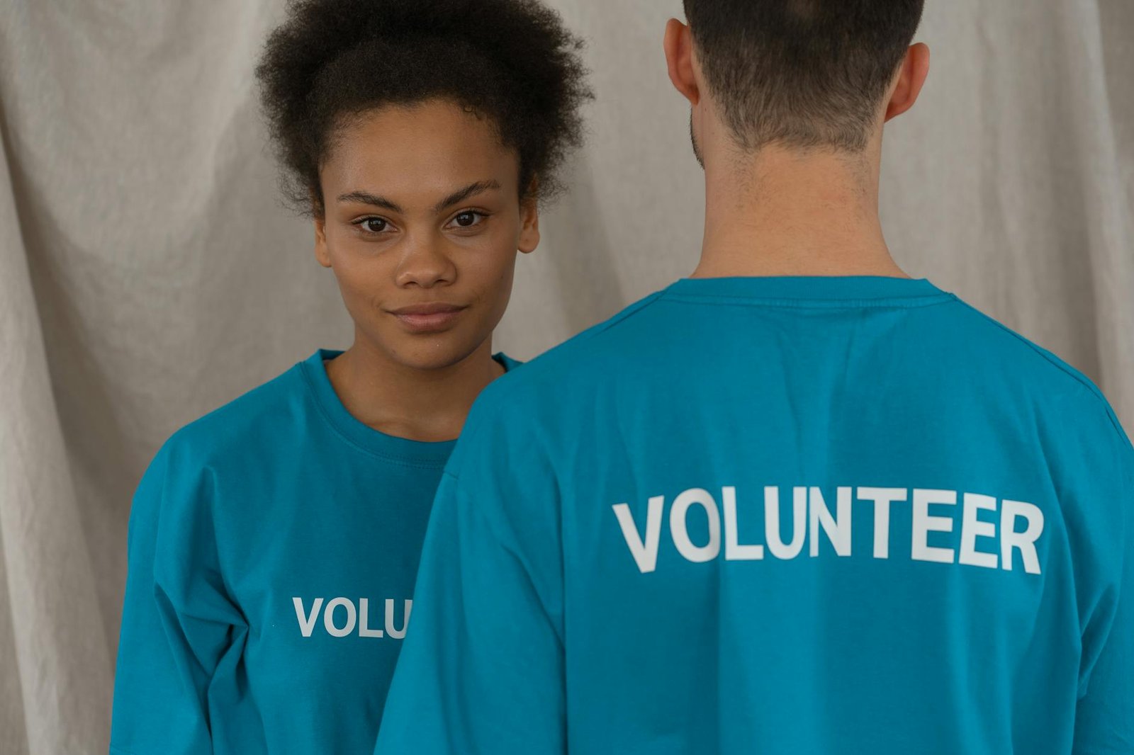 Volunteers working together